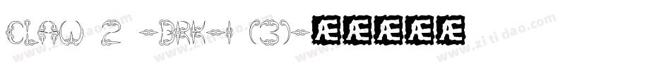 CLAW 2 -BRK-1 (3)字体转换